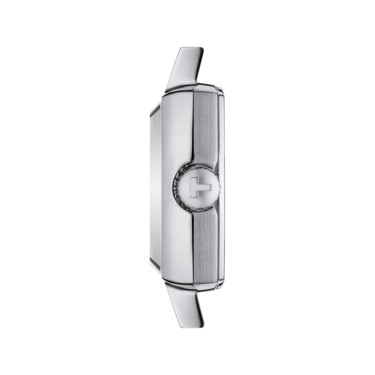 Montre TISSOT T-LADY LOVELY SQUARE femme cadran bleu bracelet acier inoxydable - vue 2