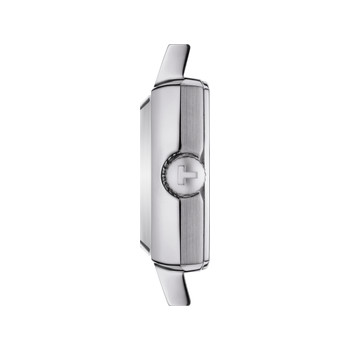 Montre TISSOT T-LADY LOVELY SQUARE femme cadran bleu bracelet acier inoxydable