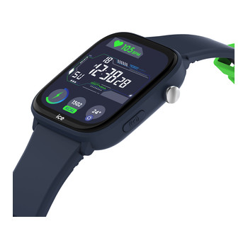 Montre ICE WATCH ice smart junior 3.0 fm enfant connecté,  boîtier plastique bleu, bracelet silicone bleu