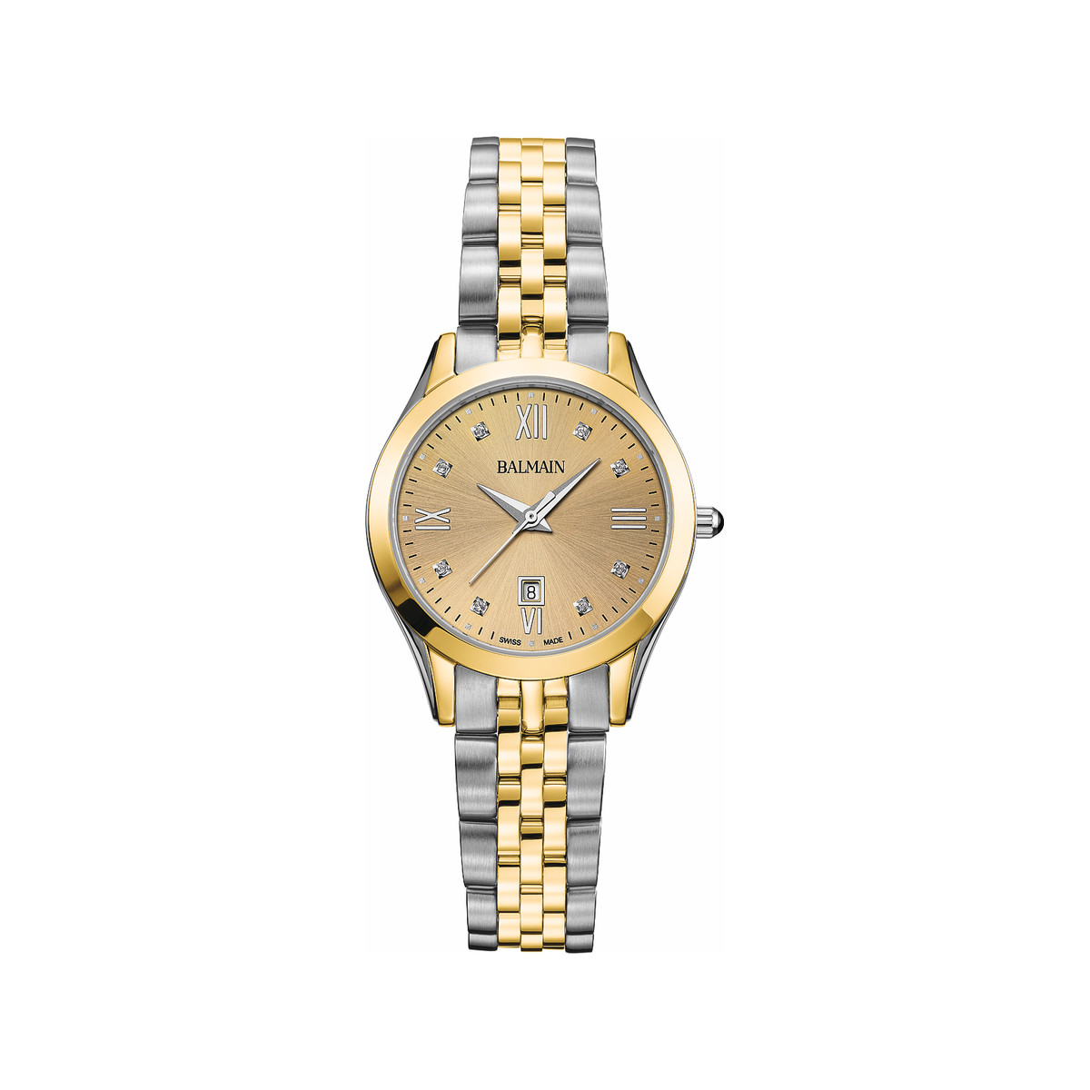 Montre BALMAIN classic r femme bracelet acier inoxydable bicolore jaune