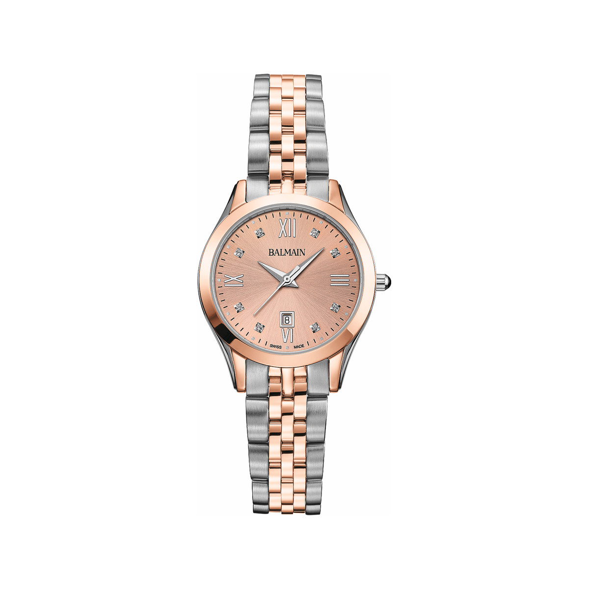 Montre BALMAIN classic r femme bracelet acier inoxydable bicolore rose