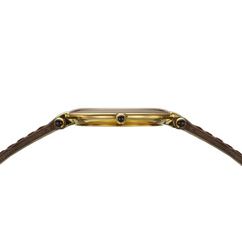 Montre BALMAIN haute elegance femme bracelet cuir vernis marron chocolat