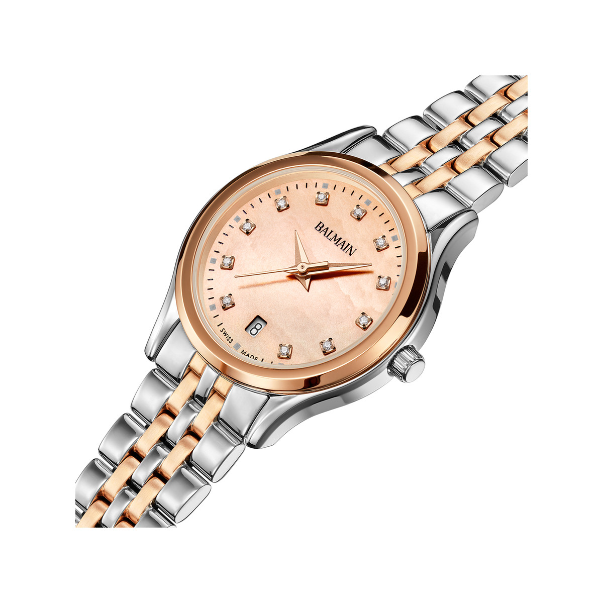 Montre BALMAIN beleganza femme bracelet acier inoxydable bicolore rose - vue 2