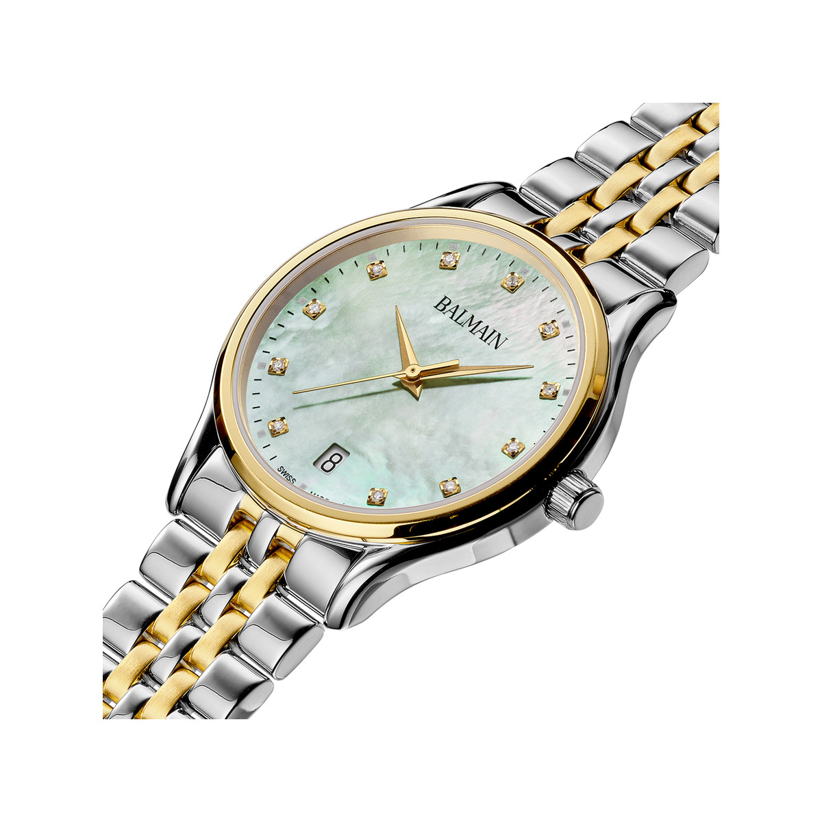 Montre BALMAIN beleganza femme bracelet acier inoxydable bicolore jaune - vue 2