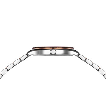 BALMAIN beleganza dameshorloge parelmoer wijzerplaat roestvrijstalen schakelband tweekleurig roze