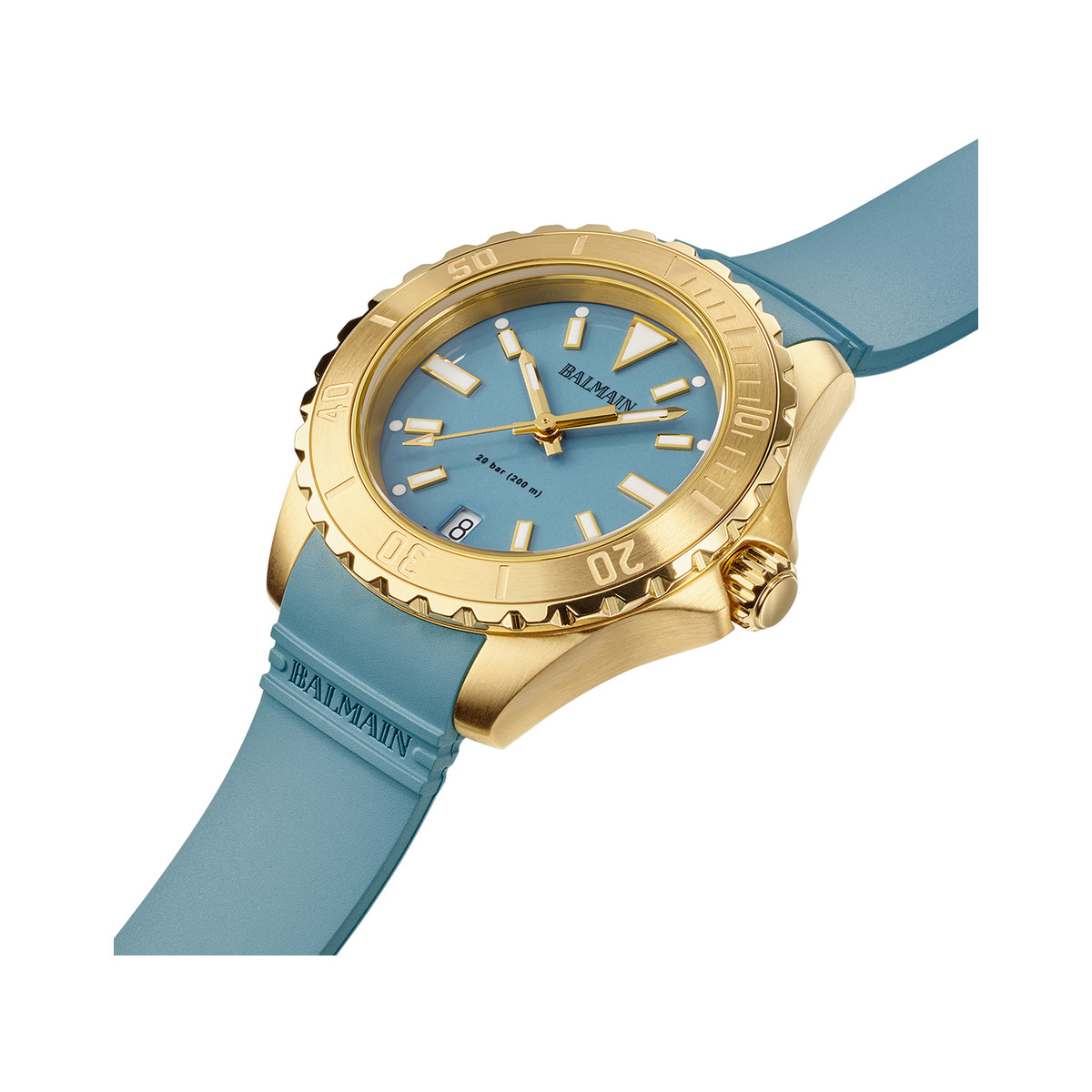 Montre BALMAIN ophrys femme bracelet caoutchouc bleu - vue 2