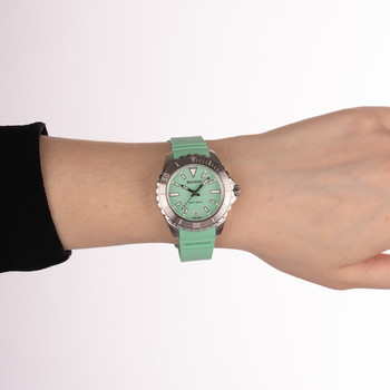 BALMAIN ophrys dameshorloge met groene rubberen band