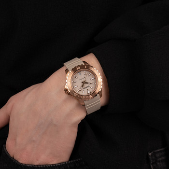 BALMAIN ophrys dameshorloge met taupe rubberen band