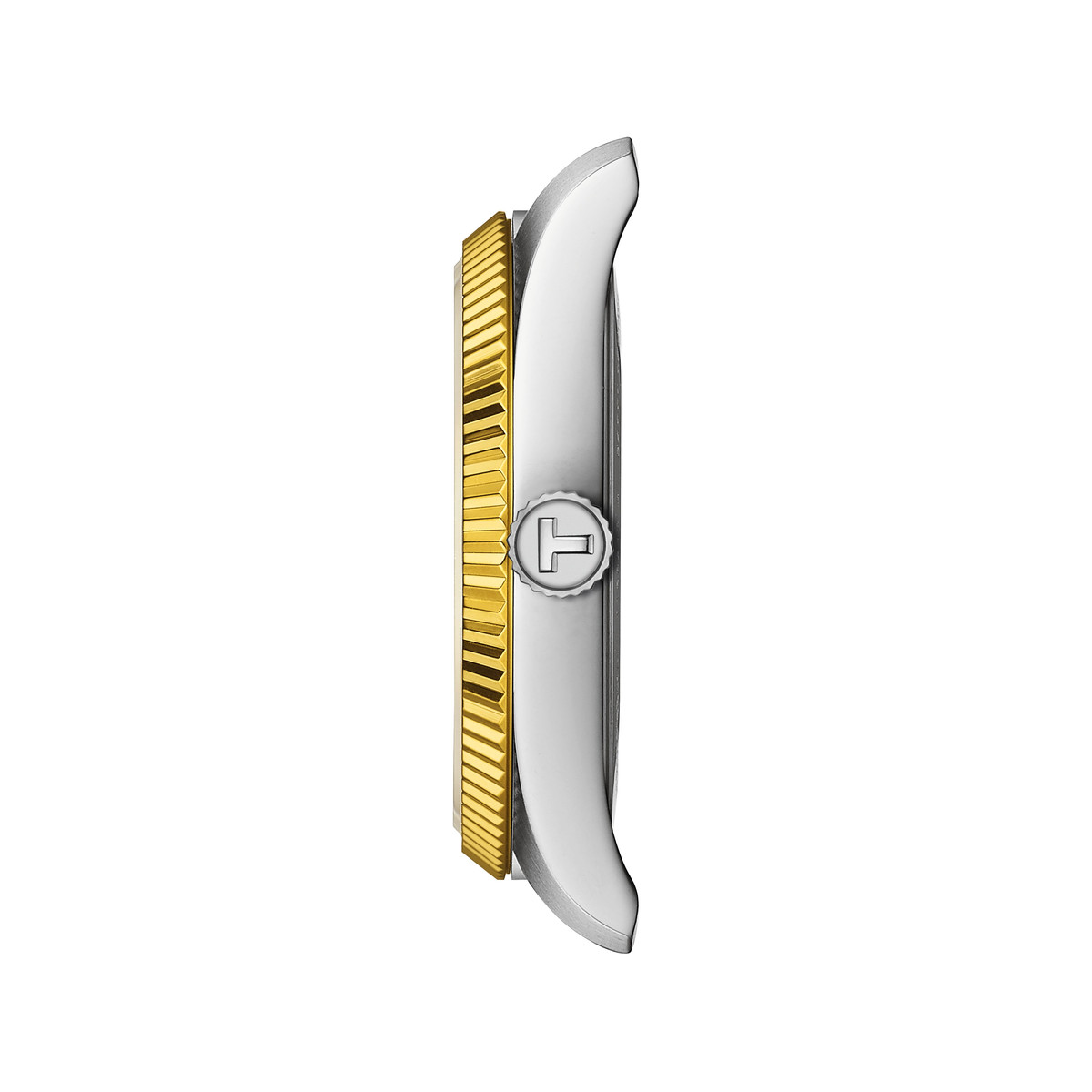 Montre TISSOT BALLADE femme cadran blanc bracelet acier inoxydable bicolore - vue 2