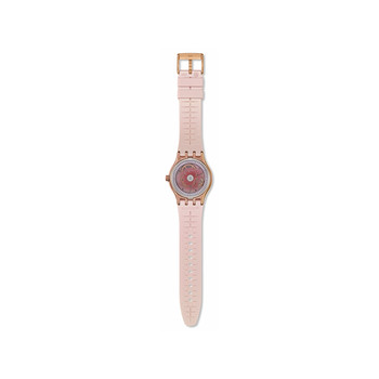 Montre SWATCH Essentials femme automatique, cadran rose, bracelet silicone rose