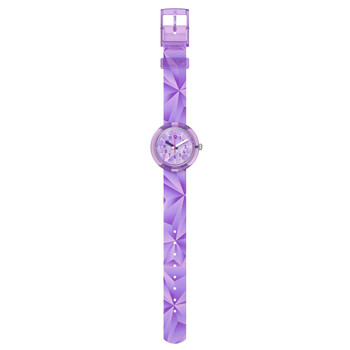 Montre FLIK FLAK let's get artsy enfant cadran violet bracelet pet recycle violet