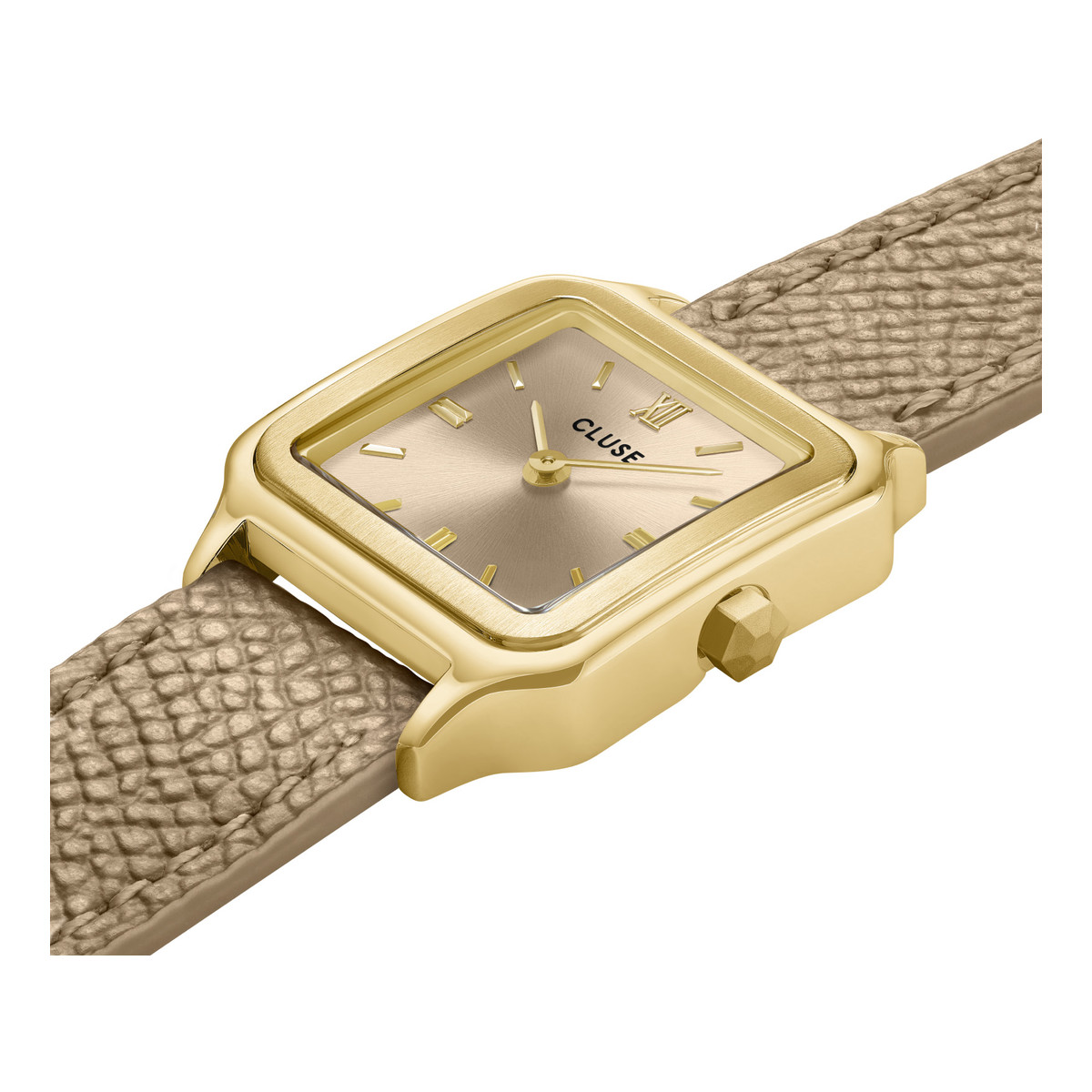 Montre CLUSE Gracieuse Petite femme cadran beige bracelet cuir beige - vue 2