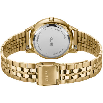 Montre CLUSE Minuit Multifunction femme cadran vert bracelet acier doré