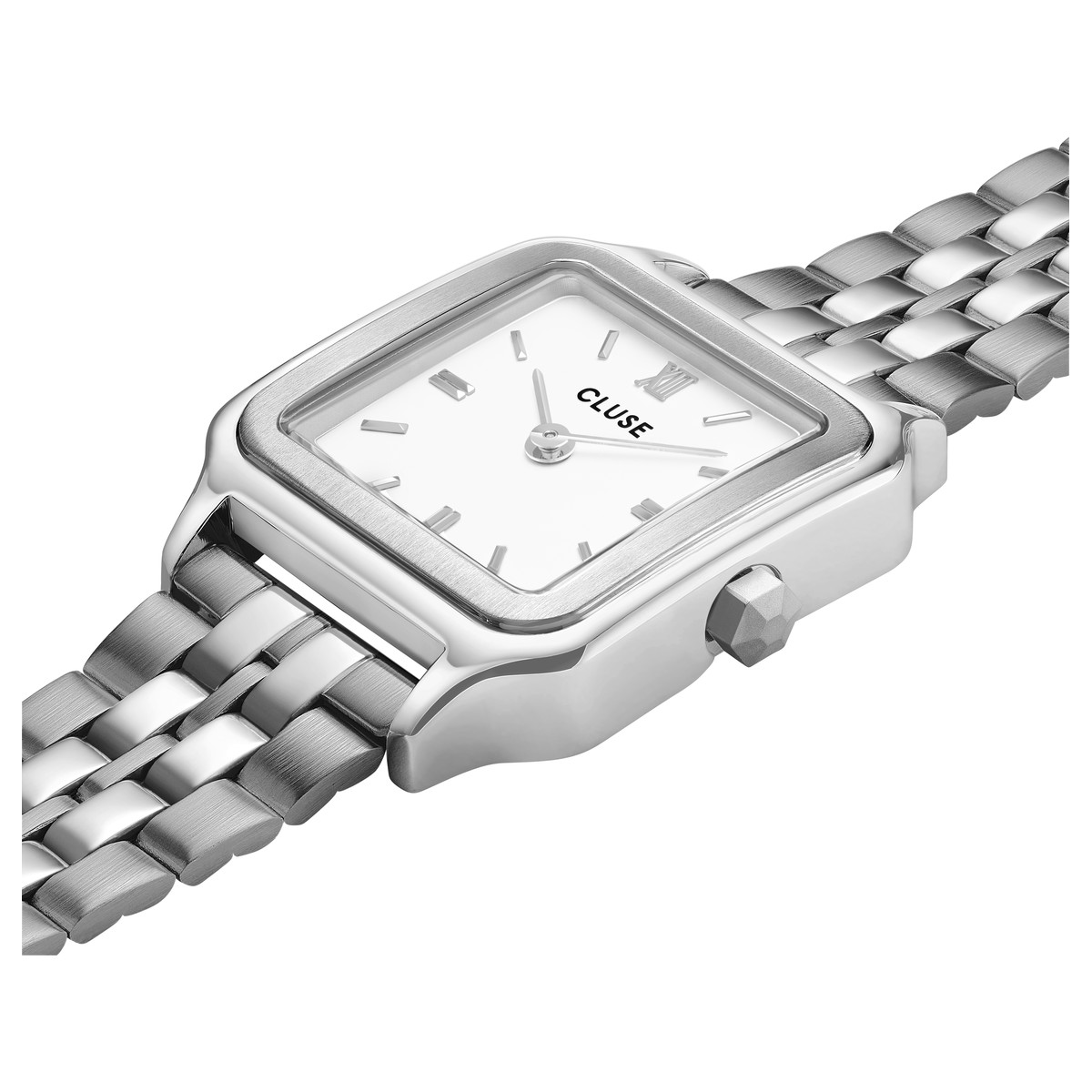 Montre CLUSE Gracieuse Petite femme cadran blanc bracelet acier - vue 2