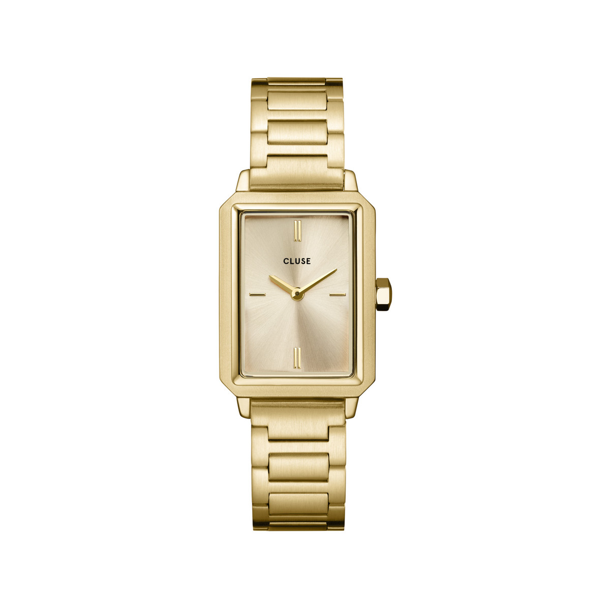 Montre CLUSE Fluette femme cadran doré bracelet acier doré