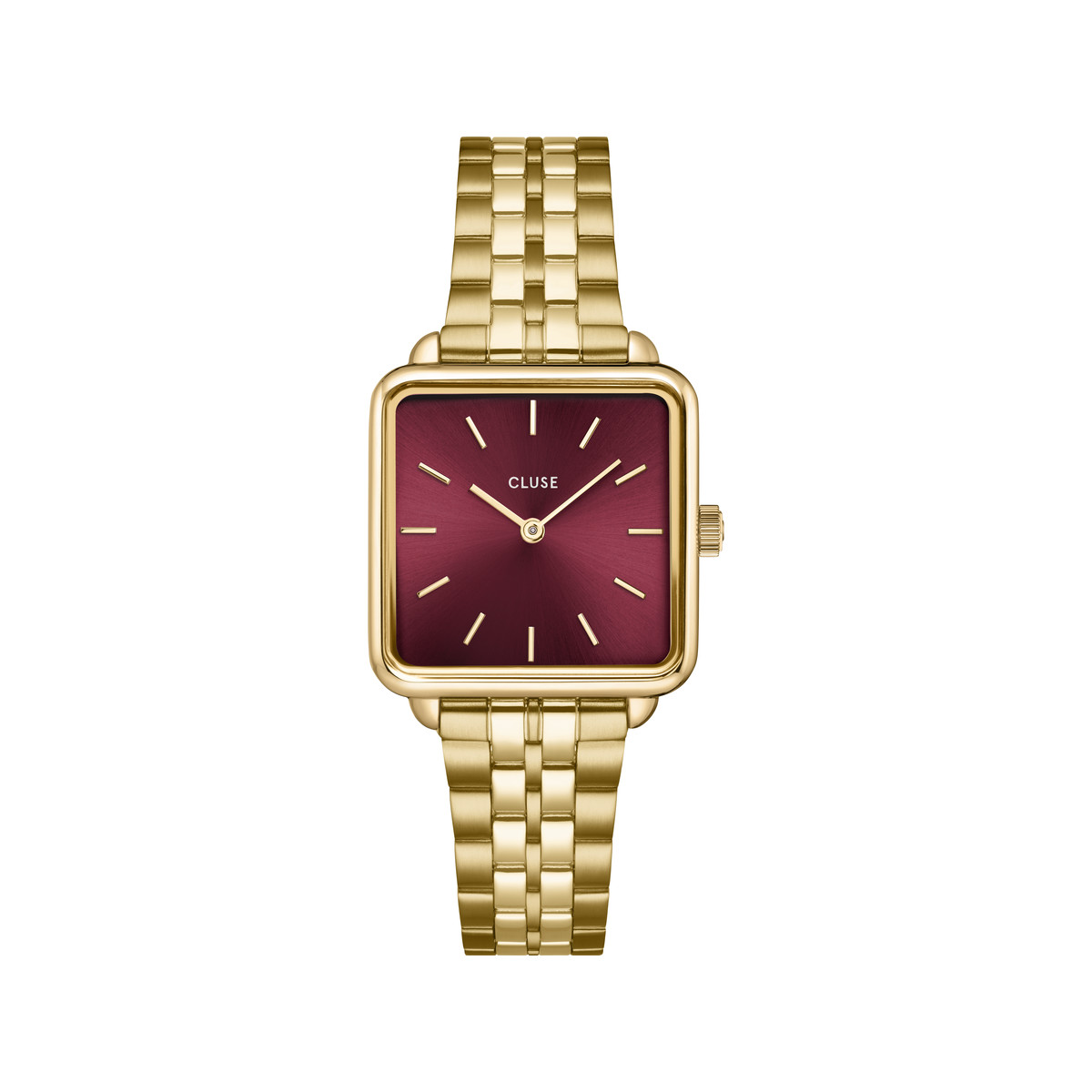 Montre CLUSE La Tétragone femme bracelet acier doré