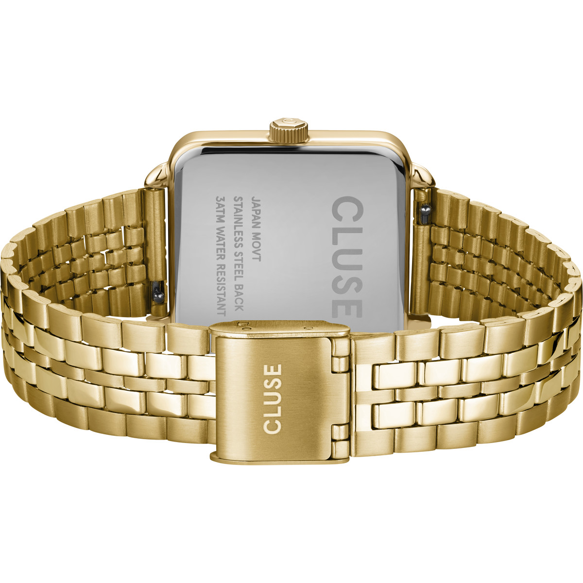 Montre CLUSE La Tétragone femme bracelet acier doré - vue 3