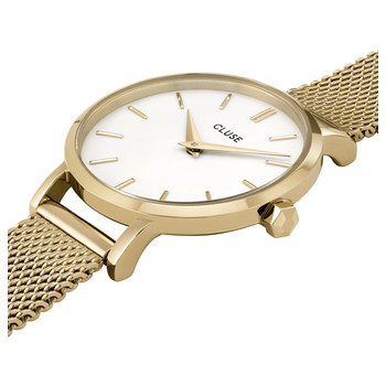 Montre CLUSE Boho Chic femme cadran blanc bracelet acier doré