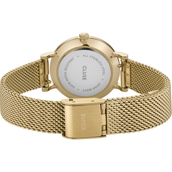 Montre CLUSE Boho Chic femme cadran blanc bracelet acier doré