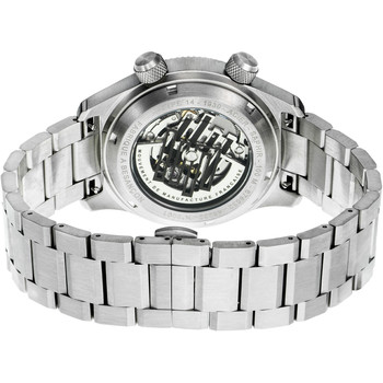 Montre LIP MANUFACTURE type 14 homme automatique, bracelet acier inoxydable argent