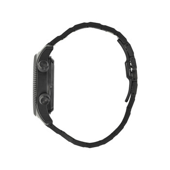 Montre LIP MANUFACTURE type 14 homme automatique, bracelet acier inoxydable noir