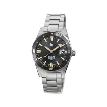 Montre LIP MANUFACTURE nautic 666 mixte automatique, bracelet acier inoxydable