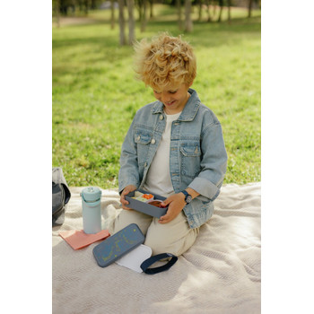 Montre FLIK FLAK x Monbento enfant cadran bleu bracelet pet recycle bleu