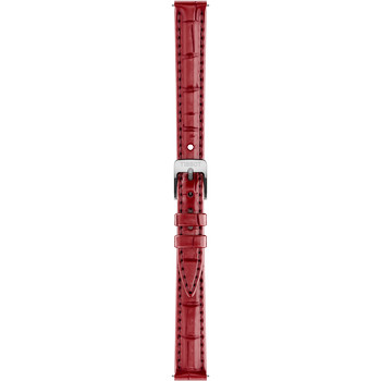 Montre TISSOT SRV femme cadran rouge bracelet cuir rouge