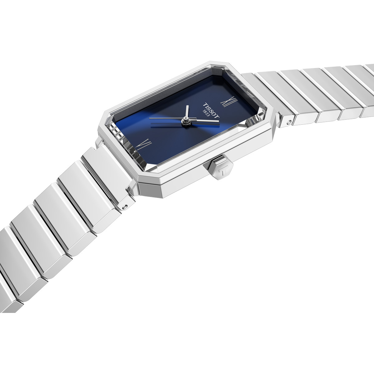 Montre TISSOT SRV femme cadran bleu bracelet acier inoxydable - vue 2