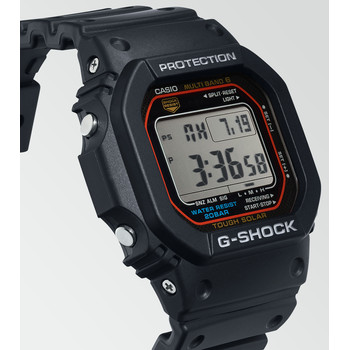 Montre G-SHOCK mixte cadran gris bracelet resine noir boitier résine
