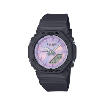 Montre G-SHOCK série gma-p2102 mixte cadran violet bracelet resine noir