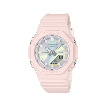 Montre G-SHOCK série gma-p2103 mixte cadran gris bracelet resine rose