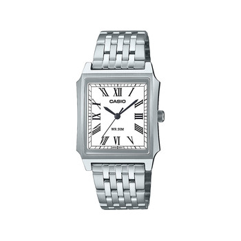 CASIO Timeless collection mixte watch white dial stainless steel bracelet