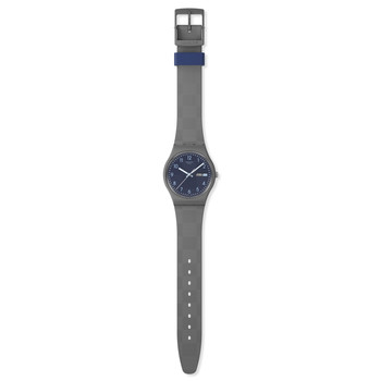 Montre SWATCH essentials mixte bracelet plastique gris