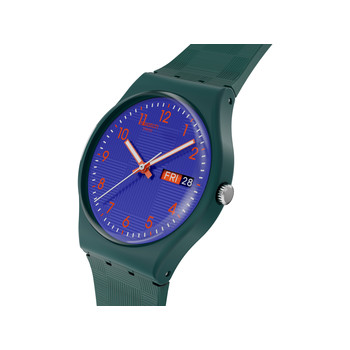 Montre SWATCH essentials mixte bracelet plastique bleu