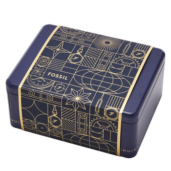 FOSSIL raquel dameshorloge met bruine leren band