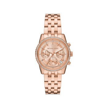 MICHAEL KORS mini bryant dameshorloge roségoud roestvrij stalen armband