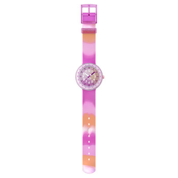 Watch FLIK FLAK FUZE IN PINK child pink dial pink silicone strap