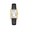Montre CLUSE BELISENNA Femme cadran blanc bracelet cuir noir - vue V1