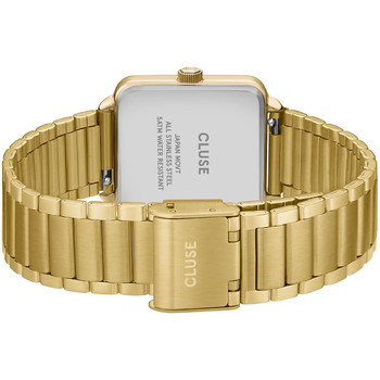 Montre CLUSE FESTIVE 25 Femme cadran rouge bracelet acier inoxydable doré