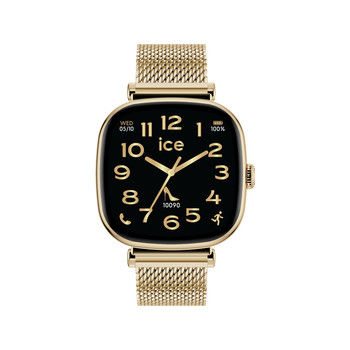 Montre ICE WATCH ICE SMART 2.0 Femme connecté, cadran doré bracelet acier inoxydable doré