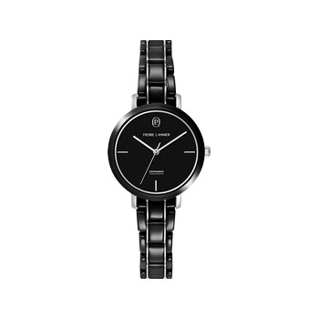 Montre PIERRE LANNIER chouquette femme bracelet acier inoxydable noir