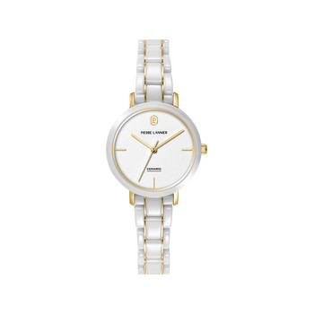 Montre PIERRE LANNIER chouquette femme bracelet acier inoxydable blanc
