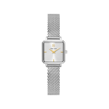 PIERRE LANNIER leonor dameshorloge grijs roestvrij stalen armband