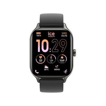 Montre ICE WATCH ice fit rt 3.0 mixte connecté, bracelet silicone noir