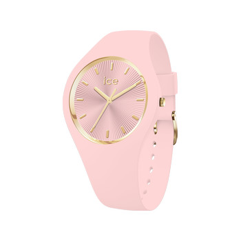 Montre ICE WATCH ice champagne femme bracelet silicone rose