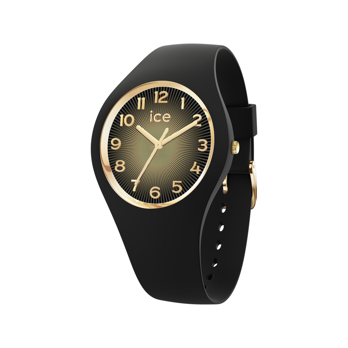 Montre ICE WATCH ice champagne femme bracelet silicone noir