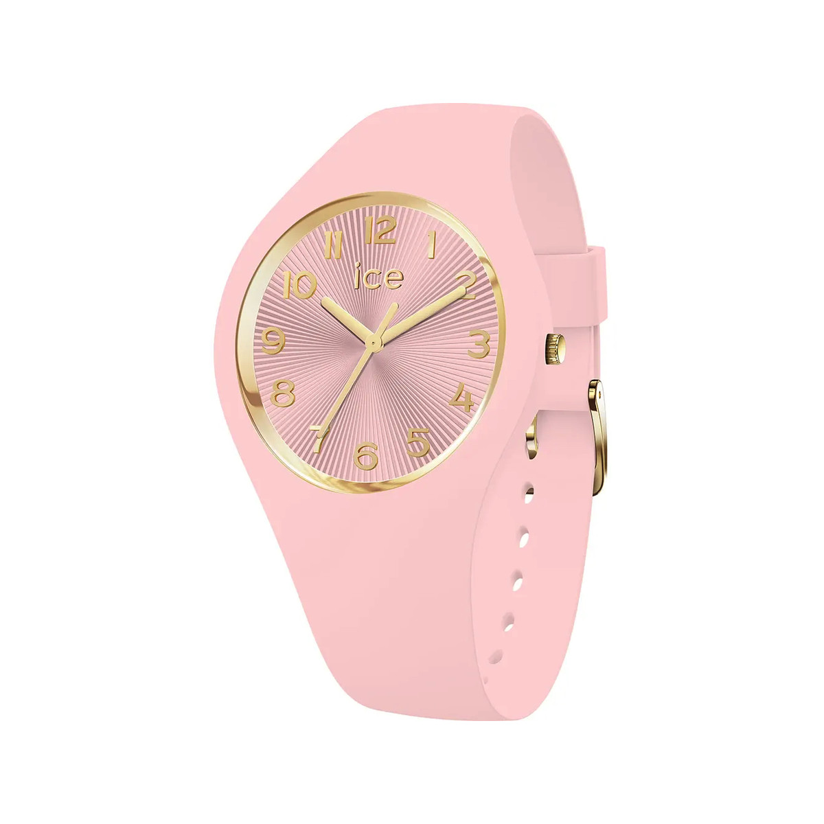 Montre ICE WATCH ice champagne femme bracelet silicone rose