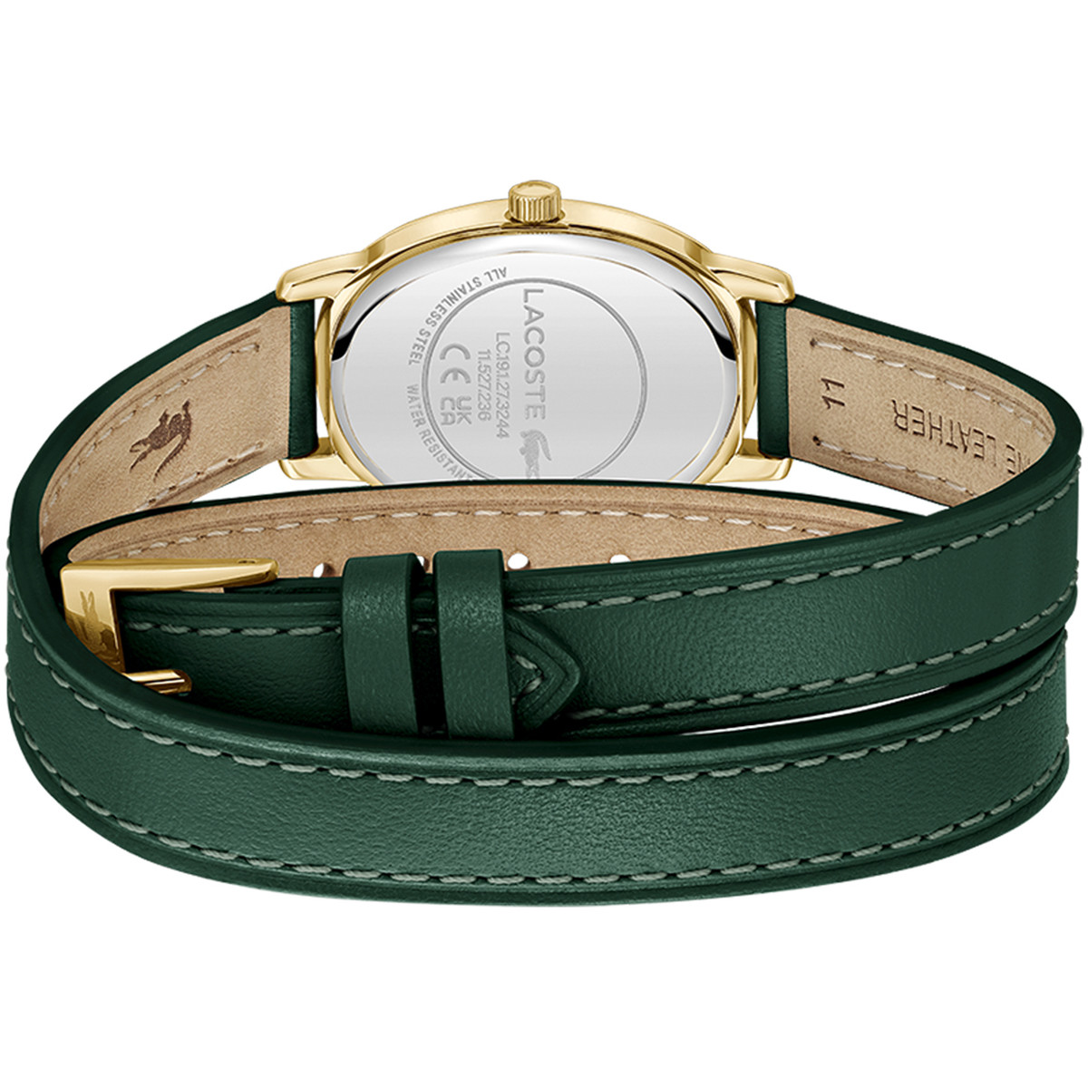 Montre LACOSTE LACOSTE parisienne femme bracelet cuir vert - vue 3