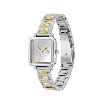 Montre LACOSTE.12.12 leap femme bracelet acier inoxydable bicolore jaune
